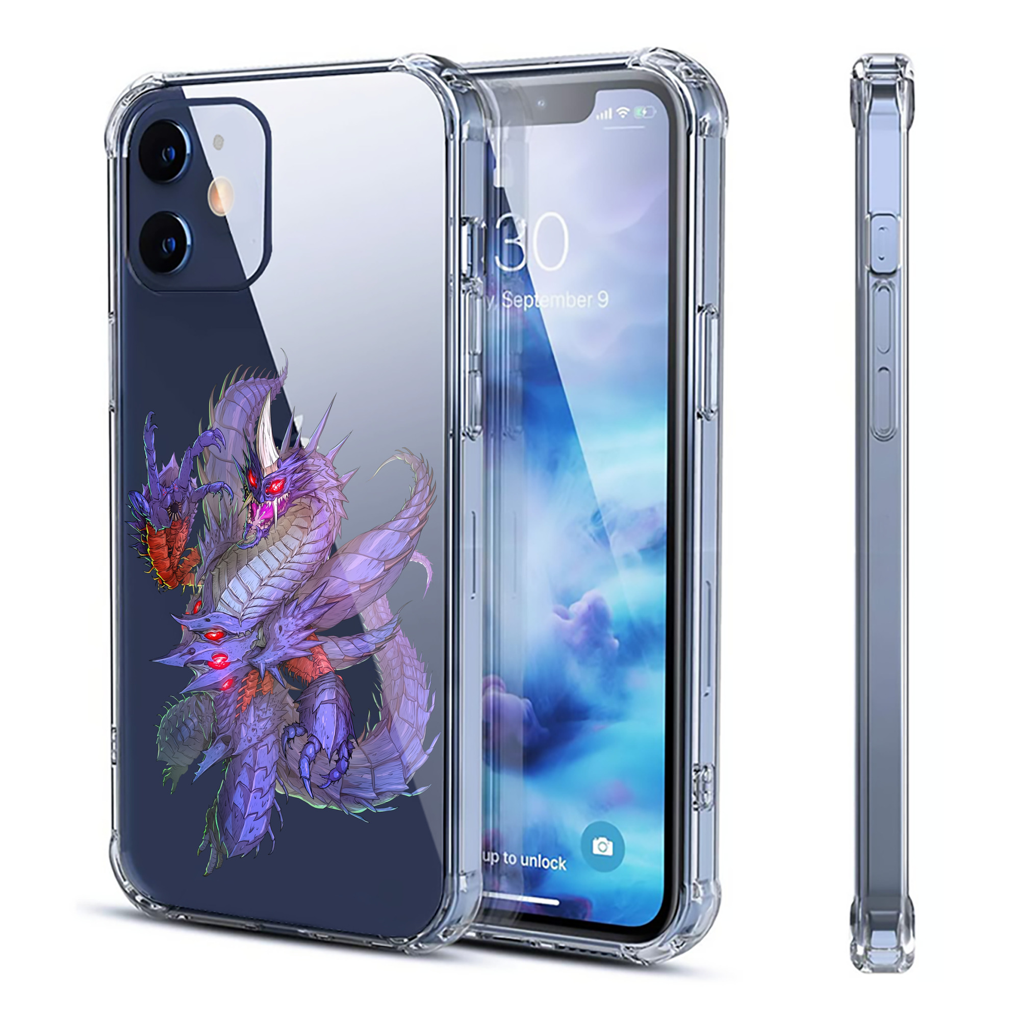 （画像用） ウルトラマン Ultraman 【iPhone 12シリーズ対応】透明スマホケース（クリアソフトケース）